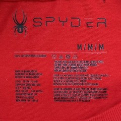 Spyder Shirt Mens Medium Red Graphic Spider Logo Short Sleeve Crewneck New