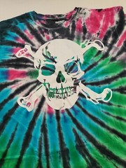 Kingsize Men’s Big & Tall Lightweight Longer-Length Tie-Dye Crewneck Size 3XL