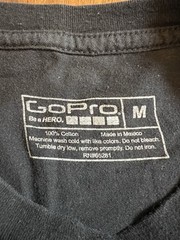 GoPro “Be a HERO” Camera Shirt – Size: M