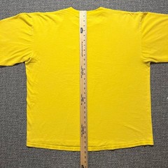 Vintage 90s Nike White Tag Shirt XL Yellow Embroidered Mini Swoosh Made In USA