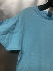 Gulf Shores Alabama “Stay Salty” Light Blue T-shirt Size Medium PREOWNED FLAW