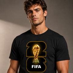 FIFA World Cup 2026 Unisex Cotton T-Shirt Soccer Fan Graphic Tee Casual Top