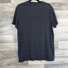 Goodfellow & Co. T-Shirt Men’s M Navy Diamond Print Cotton Standard Fit Pullover
