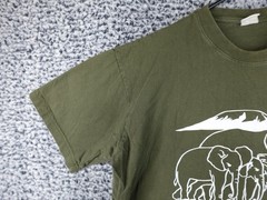 VTG Amboseli National Park Adult L Cropped Shirt Home of Elephants Kenya Africa