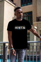 MARTIN Black T-Shirt Size S-5XL