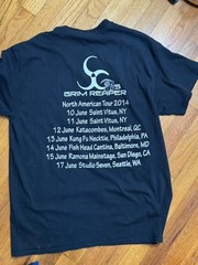 Steve Grimmett’s Grim Reaper Concert TShirt Band Tee 2014 Gildan L