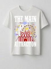 Kids The Attraction Circus Carnival Birthday Party Graphic T-Shirt