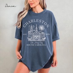 Charleston Unisex Shirt Travel Gift South Carolina Trip Lovers Souvenir Tee