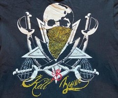 Request Shirt Mens Extra Large Black Pirate Swords Gothcore Punk Grunge Skeleton