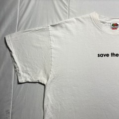 VTG Save The Boob Breast Cancer Charity Golf T Shirt Mens XL FOTL White