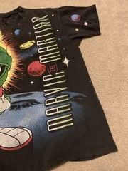 VTG 1993 Looney Tunes Marvin The Martian AOP Wild Oats 1993 2XL Flaw