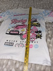 Hello Kitty x Tokyo Speed T Shirt JDM Size XXS All Over Print Graphic RACING