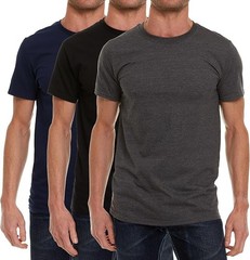 SOCKS’NBULK 120 Pack Mens Cotton Crew Neck Short Sleeve T-Shirts Mix Colors Bulk