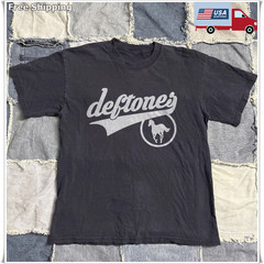 Rare Deftones White Pony Logo T-shirt, Unisex Black T-shirt, Size S-5XL
