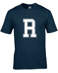 Letter R Men’s T-Shirt Funny Joke Name Initials Font Team Cool Gift Idea Custom