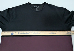 BYLT Drop Cut S/S Lux Shirt Men’s Size XXL Classic Curved Hem Logo Black Purple