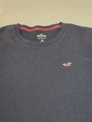 Hollister Must Have Collection T Shirt Crew Neck Short Sleeve Navy Blue M Medium