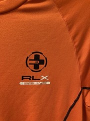 Ralph Lauren RLX Offshore Sailing Team T-Shirt Orange Graphics Sz Small