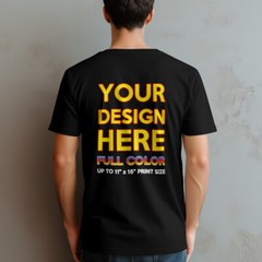 Full Color Custom Print Text or Photo On T Shirt Your Logo Design Print Tee