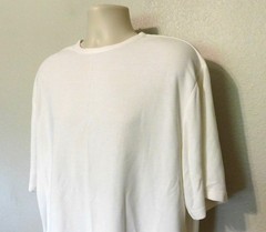 Murano Tee Shirt Mens XL White Short Sleeve Lightweight Micro Waffle Texture