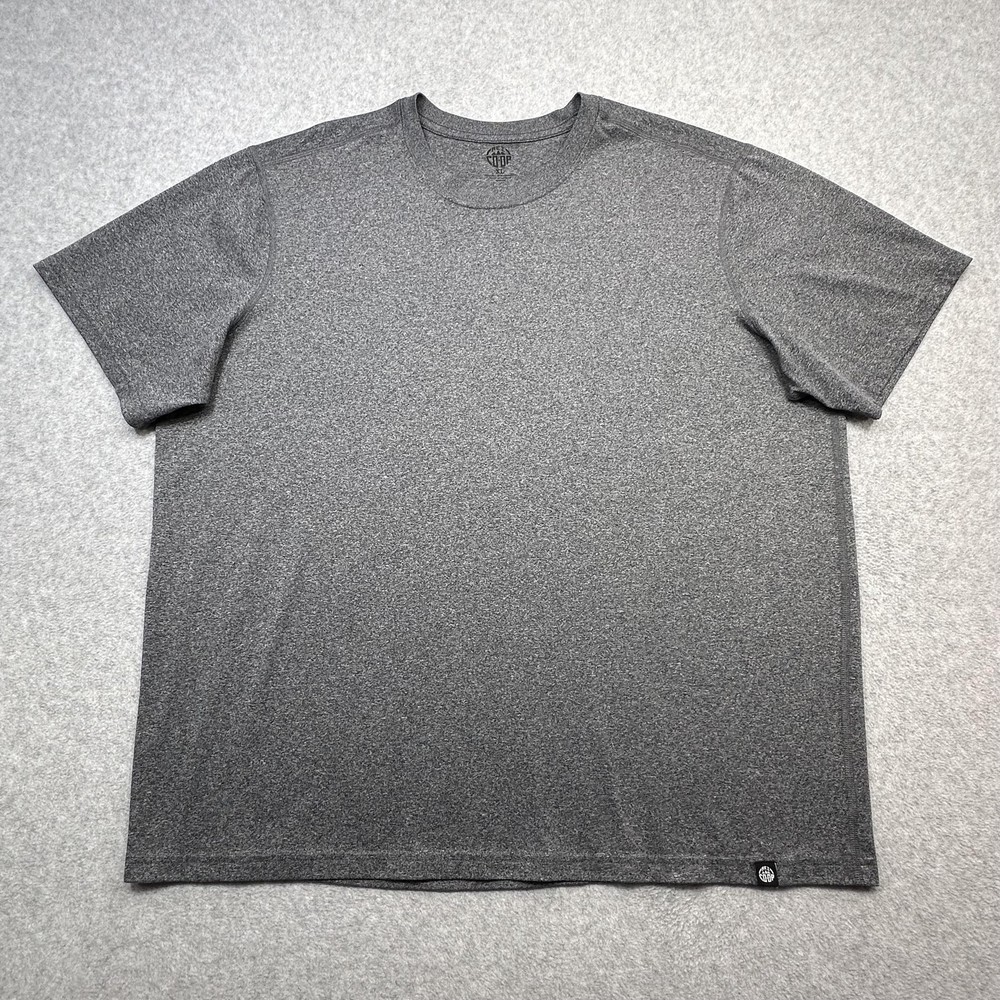 REI Co op Shirt Mens XL Gray Performance Lightweight Short Sleeve Athletic Tee