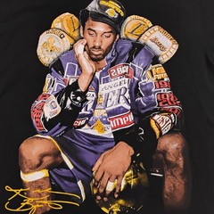Kobe Bryant Lakers Championship Rings Graphic T-Shirt Men’s Medium Black