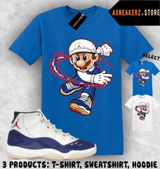 Tee Shirt Matching AJ 11 Rare Air 2025 Match Sneaker Sneakerhead Mario T-Shirt