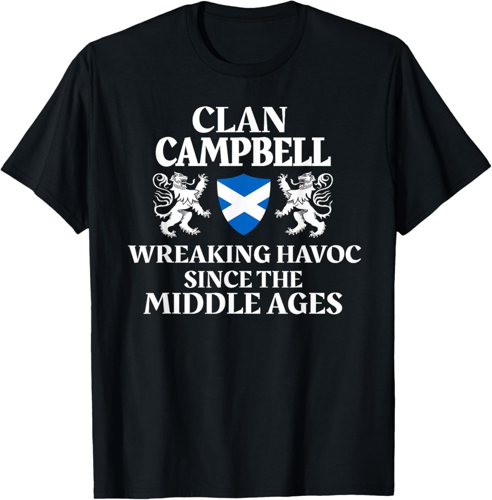 Campbell Scottish Family Clan Scotland Name Lion T-Shirt