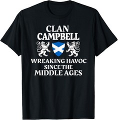 Campbell Scottish Family Clan Scotland Name Lion T-Shirt