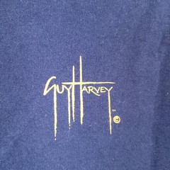 Guy Harvey T-Shirt Men’s Navy Blue 2XL Auburn War Eagle Collegiate Cotton Tee