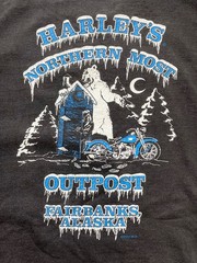 harley davidson shirt mens size XL northern most outpost fairbanks alaska