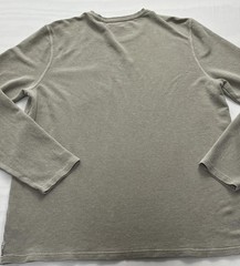 Toad&Co Shirt Mens XL Beige Long Sleeve Hemp Organic Cotton Pocket Modfield Crew