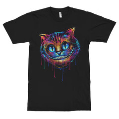 Cheshire Cat T-Shirt, Original Art Alice In Wonderland Tee