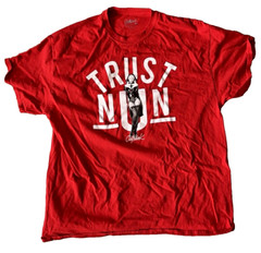 Outrank Men’s Red Streetwear Trust NUN Graphic Shirt Size XL