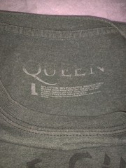 Queen Shirt Large Band Tee Rock Pop Freddie Mercury Brian May Tour Distressed