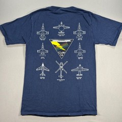 Vtg USS Ronald Reagan – Mens Blue T-Shirt Size Small CVN-76 Planes