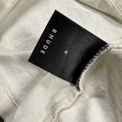 Rhude Shirts Men M Cream White Graphic Muscle Tank Top World Championship Racing