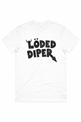Loded Diper Funny Rock Style Graphic T-Shirt Parody Humor Unisex Tee