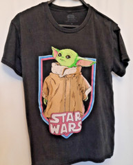 Baby Yoda Black Medium Front only