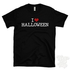 I LOVE HALLOWEEN T-SHIRT heart costumes party spooky october 31st celebration