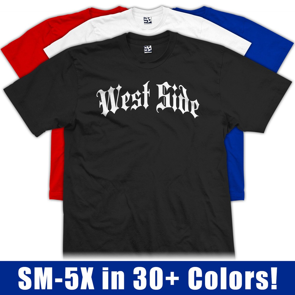 West Side Thug T-Shirt | Old English Streetwear WestSide Life Dad Mens Tee Shirt