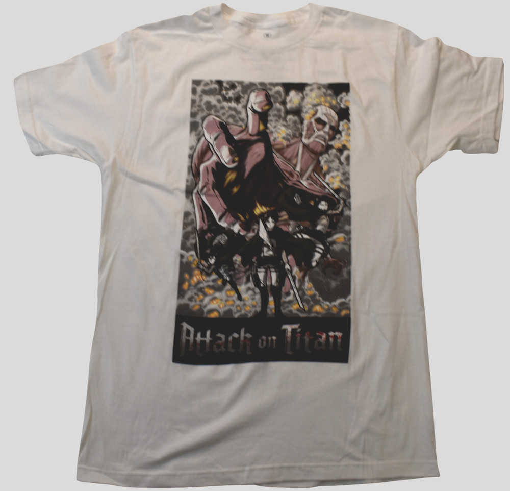 Ripple Junction Attack On Titan Season 2 Mens Manga Anime White Shirt New M