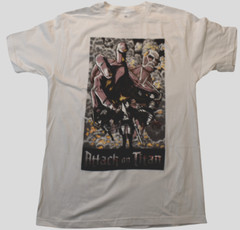 Ripple Junction Attack On Titan Season 2 Mens Manga Anime White Shirt New M