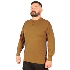Rothco Brown Long Sleeve Henley T-Shirt 21030 – S