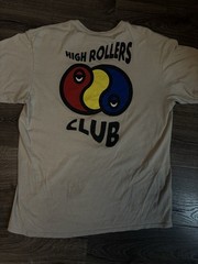A-lab ‘high Rollers Club’ Cream Color Graphic T-shirt Men’s Size M