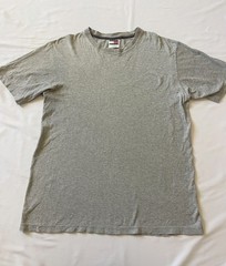 Tommy Hilfiger TH Crew Neck Tee T-shirt Short Sleeve Top Gray Men Medium M