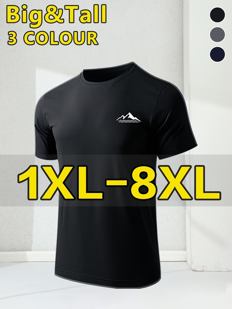 [1Xl-8Xl]Plus Size Men’S Casual Short Sleeve – Super Large Summer Short Sleeve