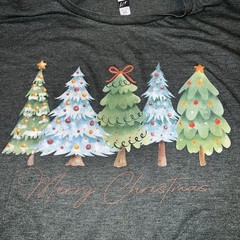 Christmas Tree T Shirt 3X Merry Christmas Ornaments Lights Soft