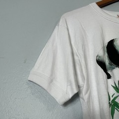Vintage Golden Wheel Pandas Bamboo China Chinese Ringer T-Shirt Medium