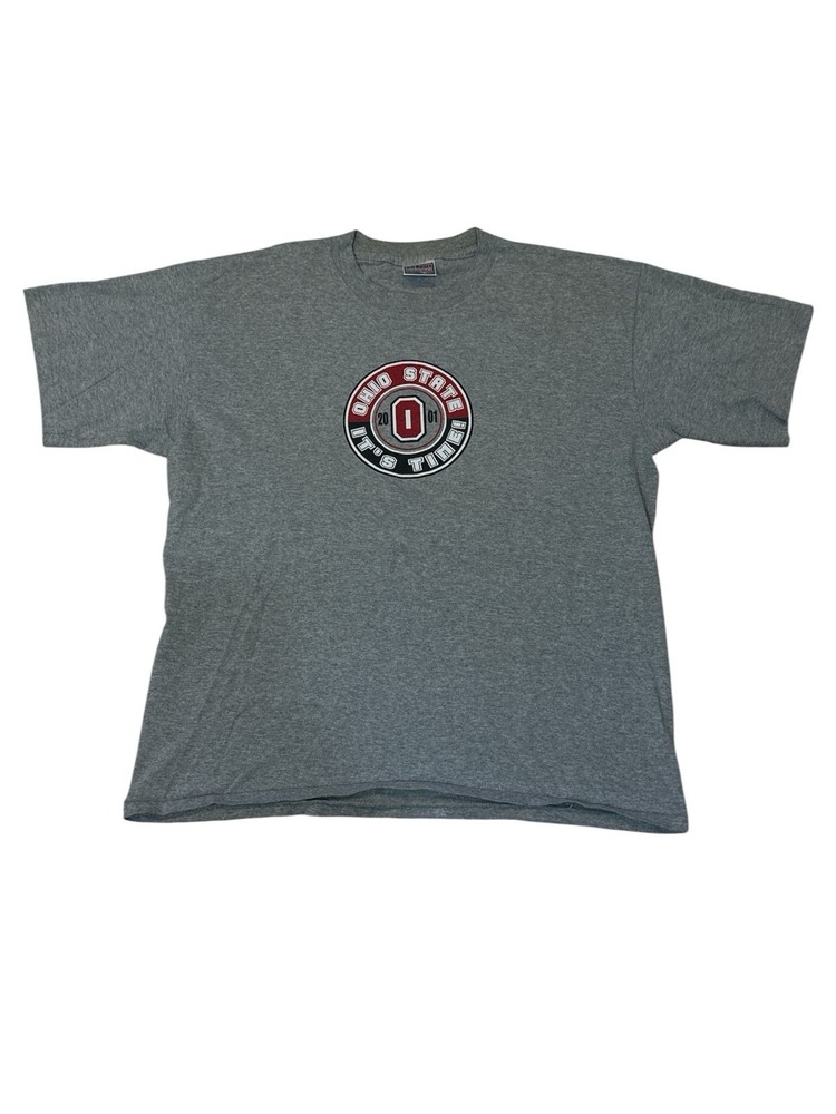 Vintage All Sport Ohio State “It’s Time” Buckeyes College town T Shirt Sz M Y2K